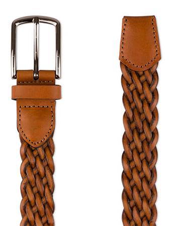 Leather Braided Belt