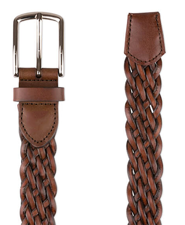 Leather Braided Belt