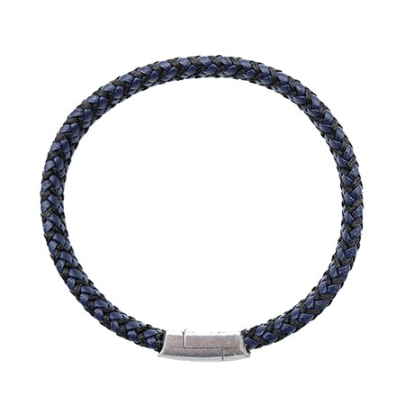 Lthr/Cord Weave Bracelet