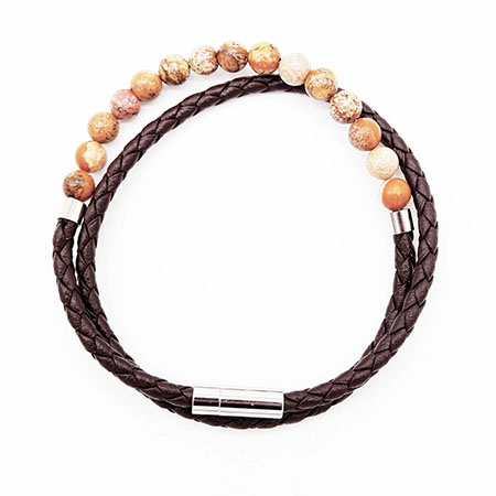 Leather&Beaded Bracelet