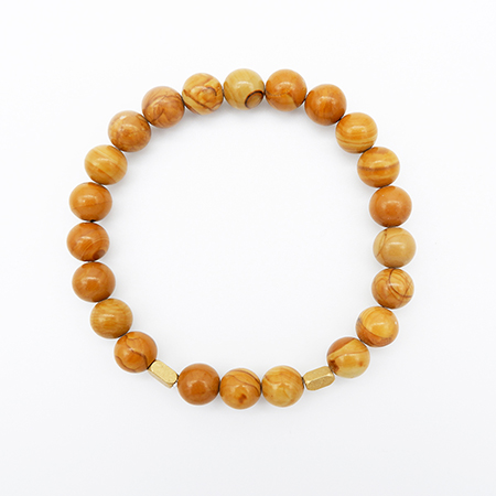 Wood Grain Stone Bead