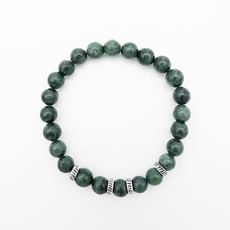 Croc Jasper Beaded Bracelet