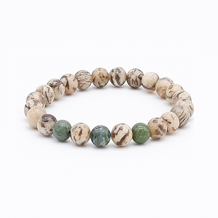 Feldspar Beaded Bracelet