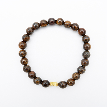 Bronzite Beaded Bracelet