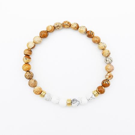 6mm Picture Jasper Bracelet