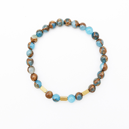 Blue Mosaic Quartz Bracelet